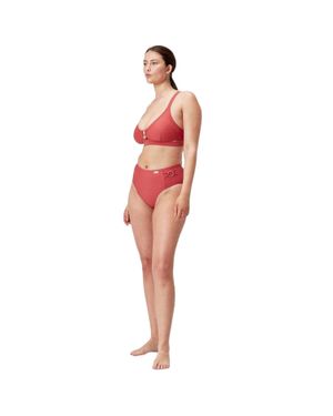 Speedo Bikinihöschen Für Damen, Hoch Geschnitten - Rot