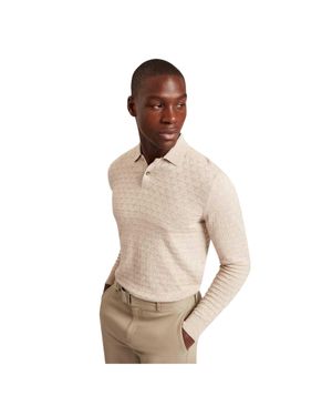 Ted Baker Poloshirt Für Herren, Kurzärmlig - Natur