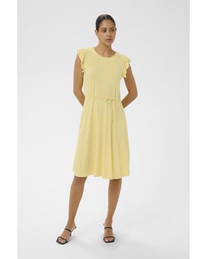 Kaffe Kleid Kabella Kleid Regular Fit - Gelb