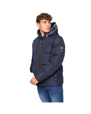 Crosshatch "Sandbox" Jacke Mit Kapuze Für Herren (Marineblau)