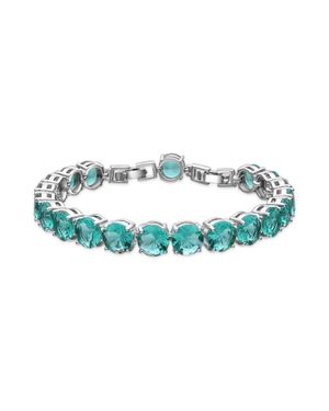 Luxenter Armband Mit Silberfinish Und Grünem Paraiba-Hydrothermalquarz – Thargi - Blau