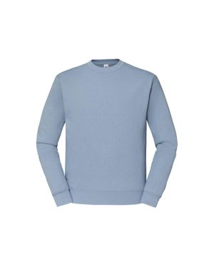 Fruit Of The Loom "Classic" Sweatshirt Für Herren Angesetzte Ärmel (Graublau)