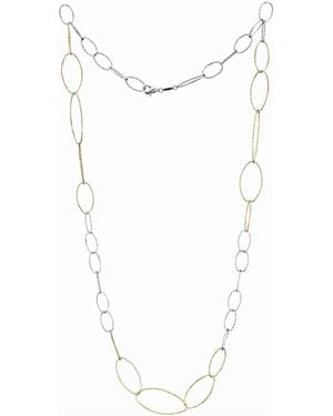 Der Kettenmacher Der Kettenmacher Fantasy Kette 925/- Sterling Silber Rhodiniert/Vergoldet 80 Cm - Weiß