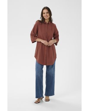 Kaffe Hemd Kapauline Hemd Oversize Fit - Rot