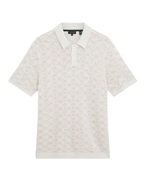 Ted Baker Poloshirt Für Herren (Ecru) - Weiß