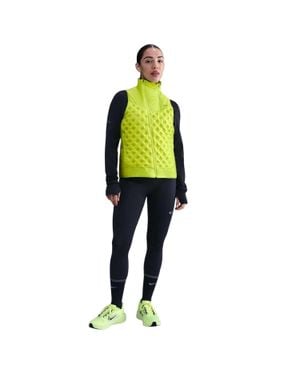 Nike "Repel Aeroloft" Weste Für Damen, Therma-Fit (Cyber-Grün) - Schwarz