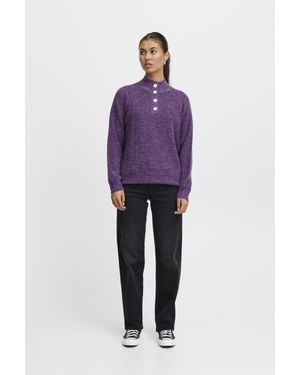 Ichi Strickpullover Ihnovo Strickpullover Loose Fit - Lila