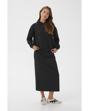 Kaffe Trackjacket-Sweat Kaannika Trackjacket-Sweat Loose Fit - Schwarz
