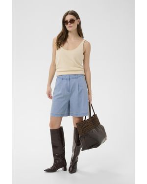 Soaked In Luxury Shorts Sladelita Shorts Straight Fit - Blau