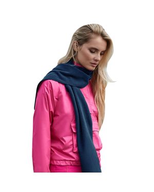 BEECHFIELD® Strickschal Recyceltes Material (Dunkelblau) - Pink