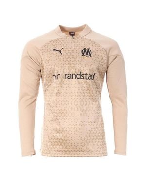 PUMA Olympique De Marseille Herren Beiges Fußball-Oberteil - Natur
