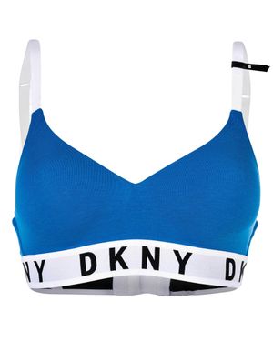 DKNY Cozy Boyfriend Wirefree Push Up Bra Bustier - Blau