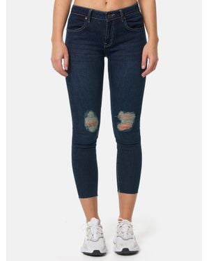 Tazzio Damen Skinny Fit Jeans - Blau