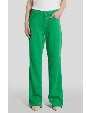 7 For All Mankind Herren Pants Tess Trouser Colored Tencel Straight Fit - Grün