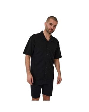 Threadbare "Embley" Hemd Für Herren, Leger - Schwarz