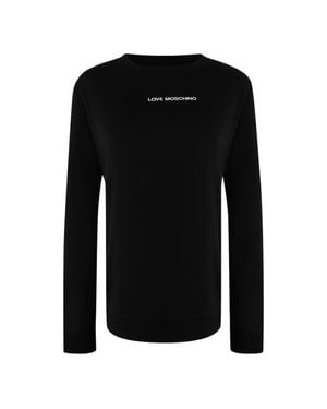 Love Moschino Sweatshirt Für Herren/Damen Langärmlig - Schwarz