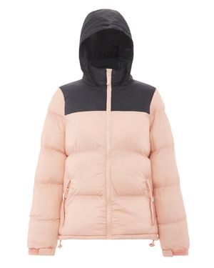 myMo Wattierte Steppjacke Damen Schwarz - Pink