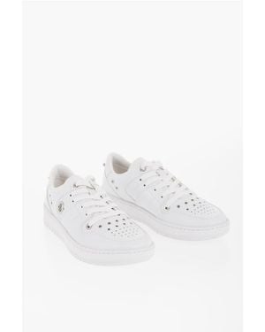 Neil Barrett Low-Top-Sneaker Aus Kunstleder Mit Cut-Out - Weiß
