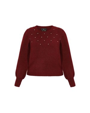 faina Pullover Frauen Weinrot