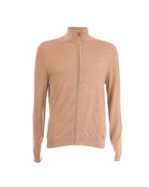 GANT Strickjacke Für Herren, Merinowolle - Natur