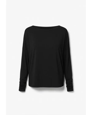 Basiclo Viscose Oversize Longsleeve - Schwarz