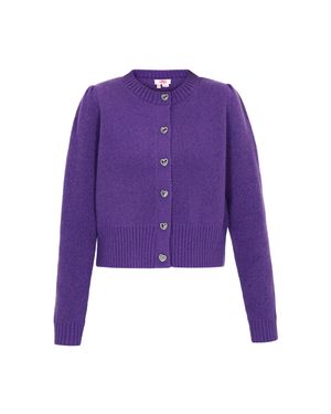 myMo Strickjacke Frauen - Lila
