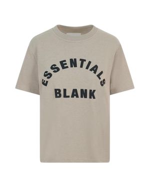 Blank Essentials T-Shirt Für Damen, Übergroßer Boyfriend (Eukalyptus) - Grau