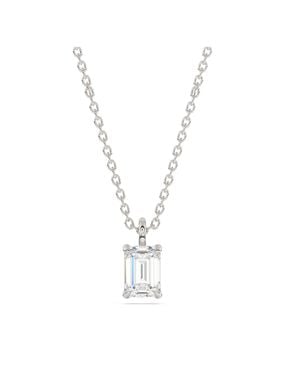 Diam Addict Halskette 585 Weißgold Im Labor Gezüchteten Diamanten