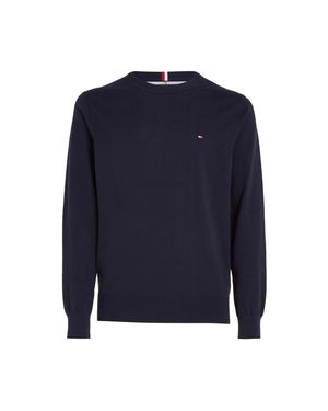 Tommy Hilfiger "1985" Pullover Top Rundhalsausschnitt Für Herren - Blau