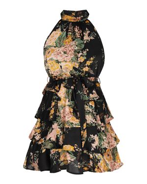 faina Kleid Frauen Schwarz Mehrfarbig