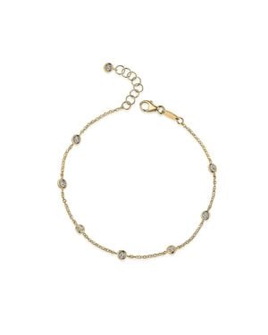 Fascination by Ellen K. Armband 375/- Gelbgold Zirkonia - Mettallic