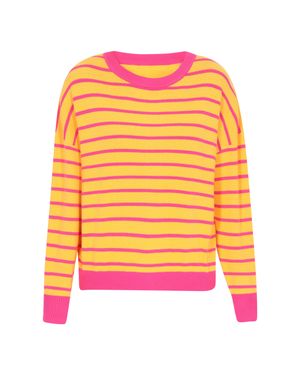myMo Pullover Frauen Mehrfarbig - Orange