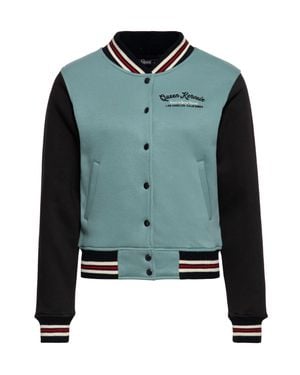 Queen Kerosin Damen Collegejacke Beep Beep - Grün
