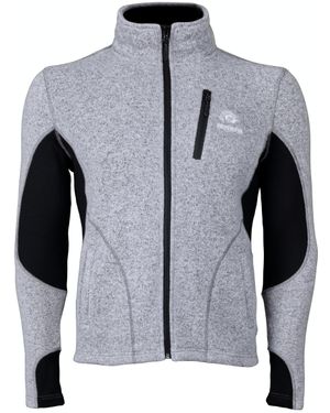 GUGGEN Mountain Damen Fusion Fleecejacke Wanderjacke - Grau