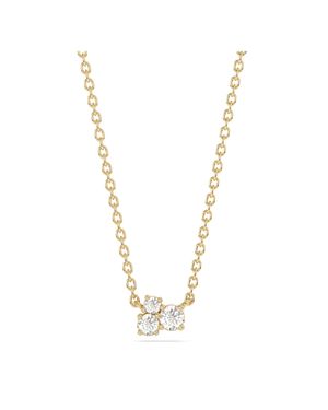 Diam Addict Halskette 585 Gelbgold Mit Im Labor Gezüchteten Diamanten - Mettallic