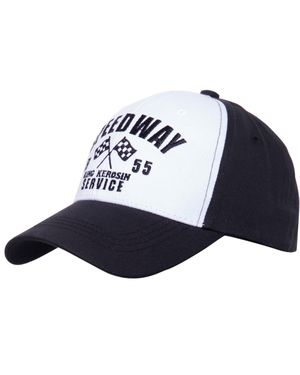 King Kerosin Herren Baseball Cap Mit Frontstickerei Speedway - Blau