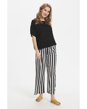 Kaffe Ärmellose Bluse Loose Fit - Schwarz