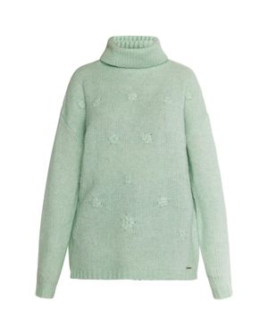 Usha Rollkragenpullover Damen Mintgrün Melange