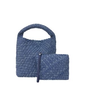 Usha 2-In-1-Tragetaschen-Set 2-In-1-Tragetaschen-Set Frauen - Blau