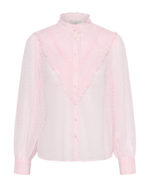 Kaffe Langarm-Hemd Kaleonora Langarm-Hemd Regular Fit - Pink