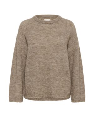 Part Two Strickpullover Spencerpw Baggy Fit - Braun