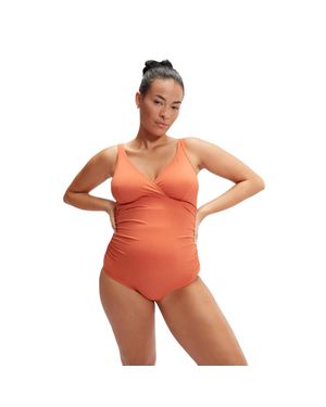 Speedo Badeanzug V-Ausschnitt Für Damen - Rot