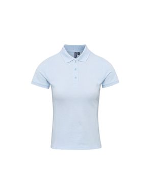 PREMIER Damen Polo-Shirt Coolchecker Mit Coolplus (Hellblau)