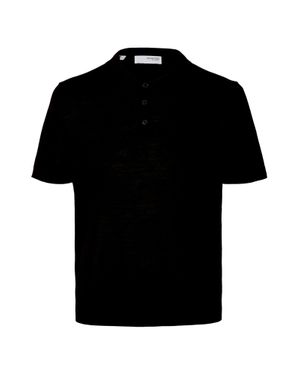 SELECTED Poloshirt - Schwarz