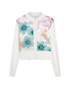 Ted Baker Strickjacke Für Damen, Gewebter Stoff - Blau