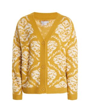 Usha Strickcardigan Damen Curry Mehrfarbig - Gelb