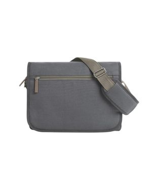 Halfar "Country" Schultertasche, Velours (Anthrazit) - Grau