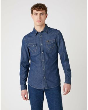Wrangler Westernhemd - Blau