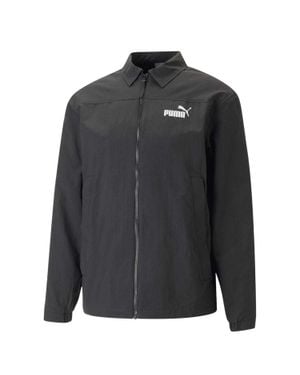 PUMA Trainerjacke Für Herren, Mit Kragen - Schwarz