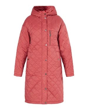 Usha Leichter Steppmantel Damen Vintage - Rot